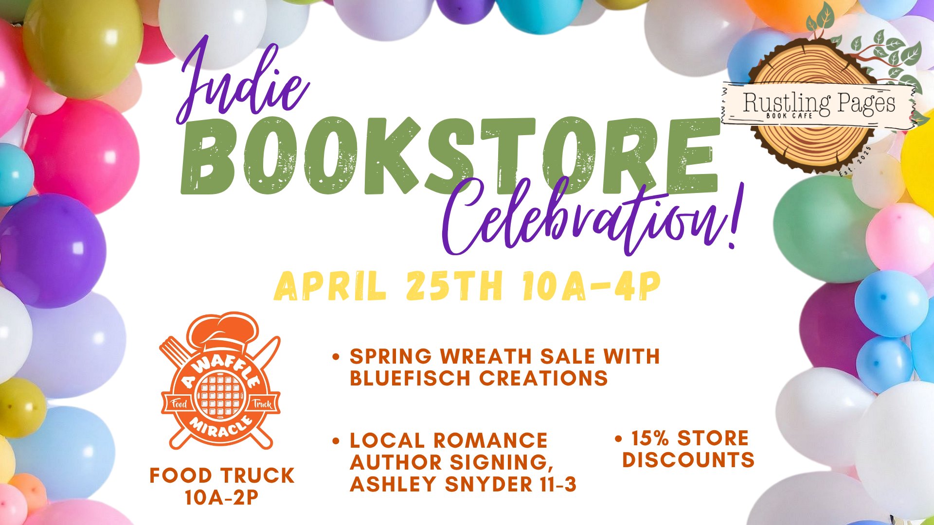INDEPENDENT BOOKSTORE DAY!